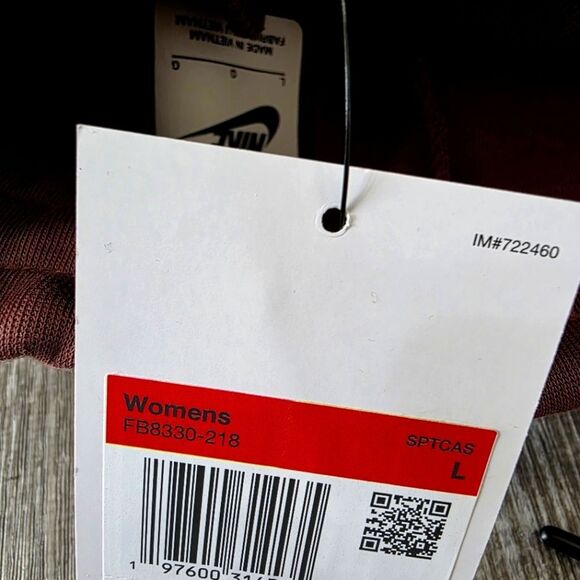 Nike Tech Fleece Mid-Rise Joggers Sportswear Women's Large FB8330-605 Red Sepia - Picture 6 of 15